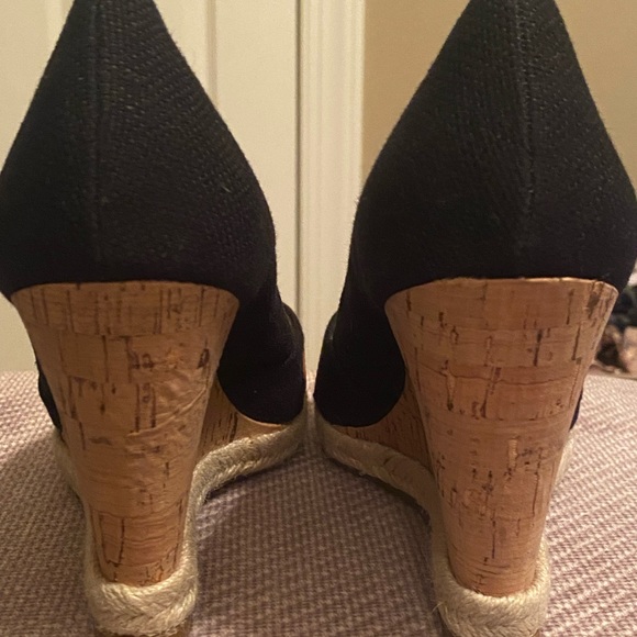 LIKE NEW Arturo Chiang Ralin Peep Toe Cork Wedge Shoes (Sz. 8M/38) $129 - Picture 12 of 16